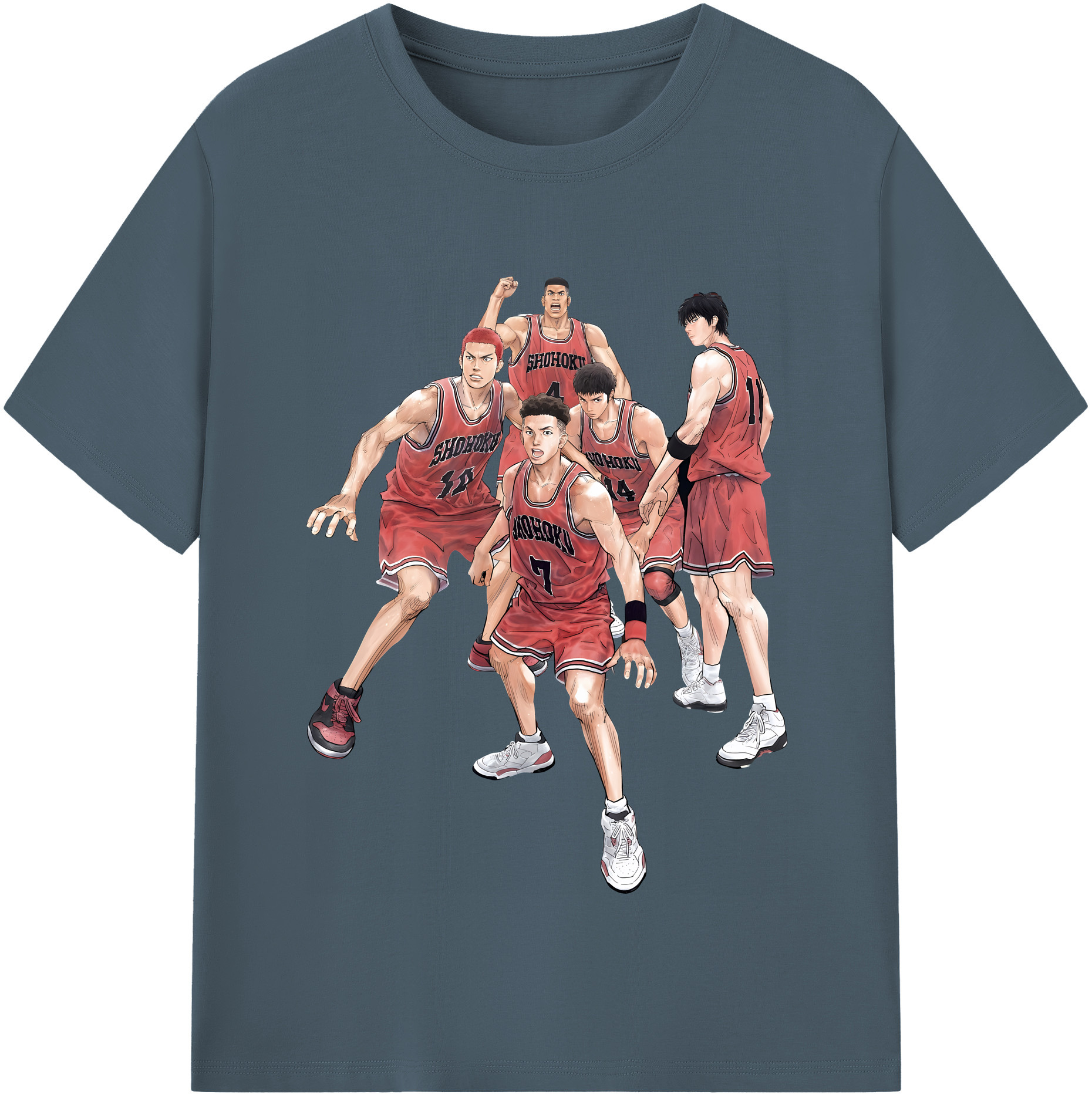 （画像用） SLAM DUNK／スラムダンク 綿100％半袖Tシャツ（フロントプリント）
